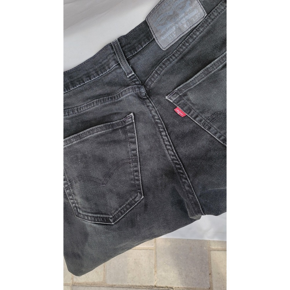Levis Jeans Mens 31x32 (Fits 30.5x31) Black 511 Straight Skinny‎ Stretch CW-3621